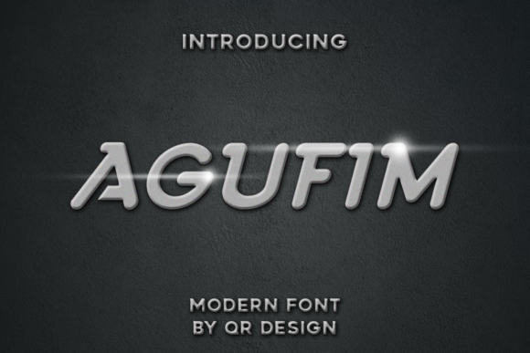 AGUFIM: A Smooth Typeface for Modern Editorial Design