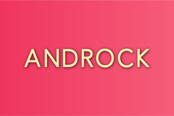Androck: The Minimal Sans Serif Font for Bold Marketing