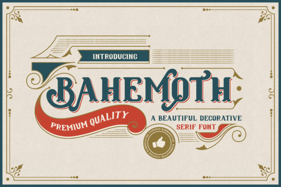 Bahemoth: A Distinctive Serif Font for Editorial Impact