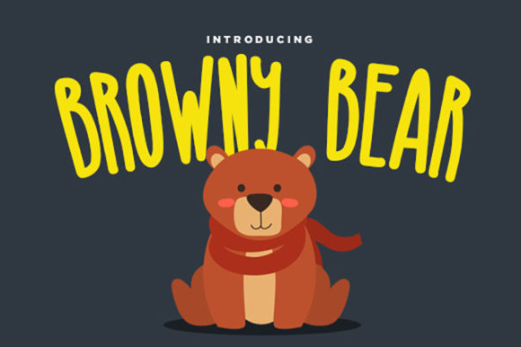Browny Bear: A Playful Display Font for Modern Web Design