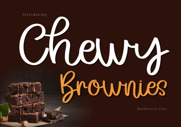Chewy Brownies: A Warm Script Font for Editorial Design