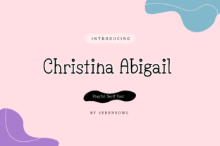 Christina Abigail: A Refined Serif Typeface for Editorial Design