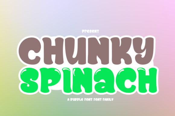 Chunky Spinach: The Friendly Display Font for Small Brands