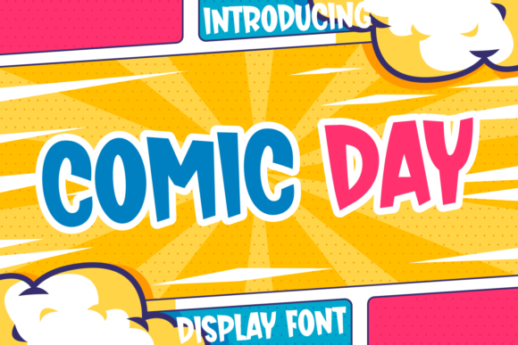 Comic Day: A Playful Display Font for Editorial Design