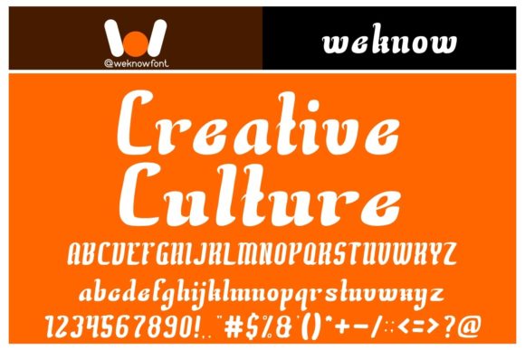 Creative Culture: A Bold Display Font for Brand Identity