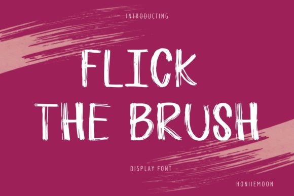 Flick the Brush: A Playful Display Font for Web Design