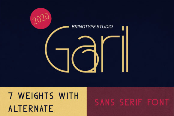 Garil: A Clean Sans Serif Typeface for Modern Branding