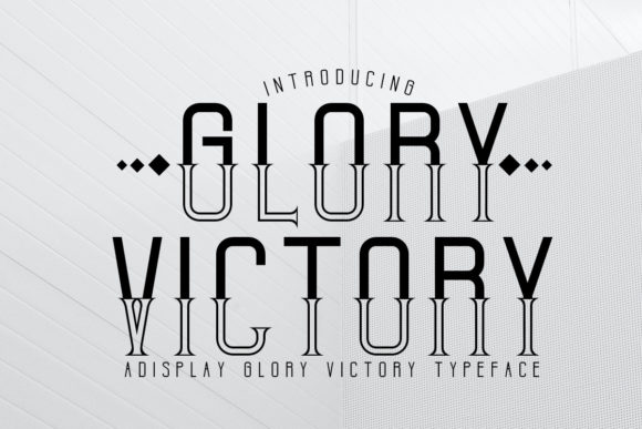 Glory Victory: The Perfect Display Font for Crafters