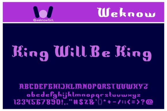 King Will Be King: A Bold Display Font for Web Headers
