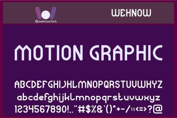 Motion Graphic Font: A Modern Sans Serif for Web Layouts