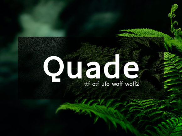 Quade: A Relaxed Sans Serif Typeface for Modern Editorial Design