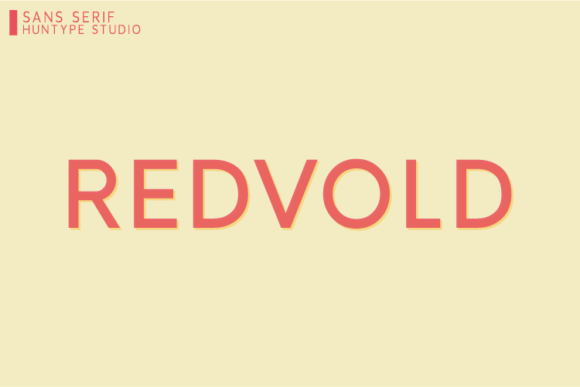 Redvold: A Bold Sans Serif for Modern Brand Identity