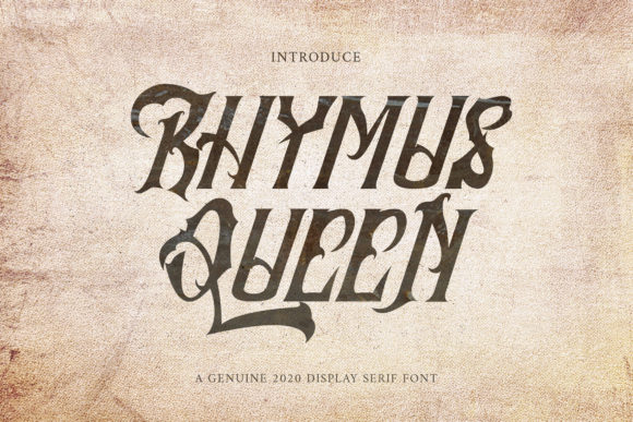 Rhymus Queen: A Bold Blackletter Typeface for Editorial Design