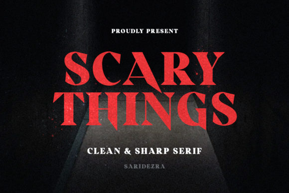 Scary Things: A Horror Serif Font for Editorial Impact