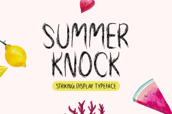 Summer Knock: A Quirky Display Font for Modern Web Design