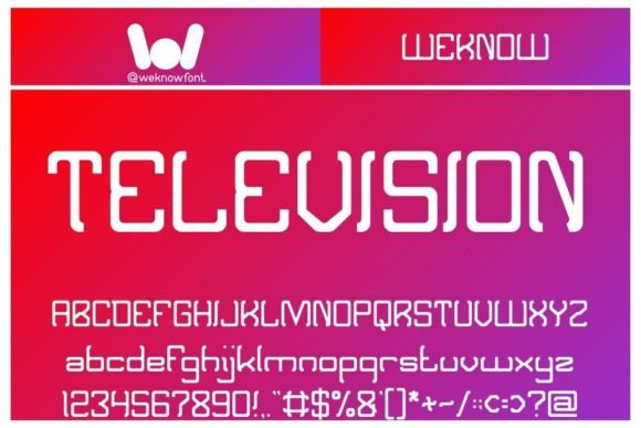 Television Font Review: A Quirky Display Typeface for Web Design