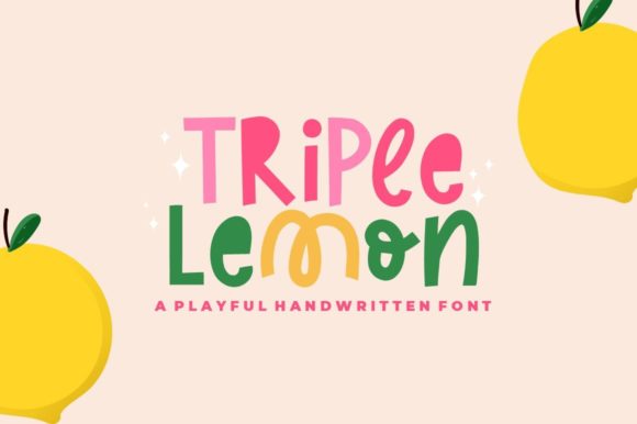 Triple Lemon: A Playful Display Font for Modern Web Design