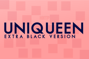 Uniqueen Extra Black: A Bold Sans Serif for Modern Branding