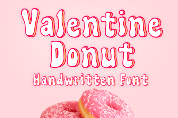 Valentine Donut: A Playful Display Font for Branding