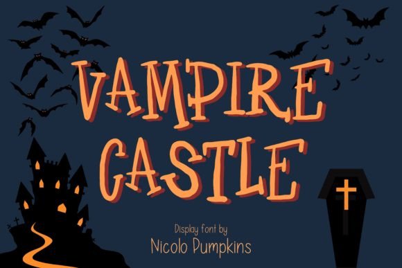 Vampire Castle: A Spooky Script Font for Editorial Design