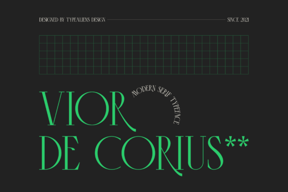 Vior De Corius: A Designer's Take on Elegant Serif Typography