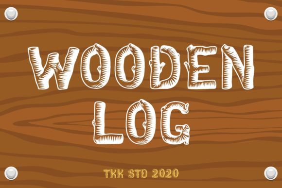 Wooden Log: A Designer's Take on Rustic Branding
